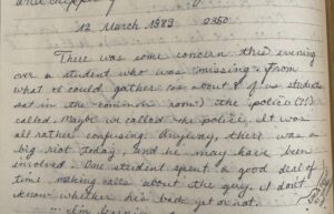 Handwritten journal entry, Seoul 1989 — a page from the original field notes